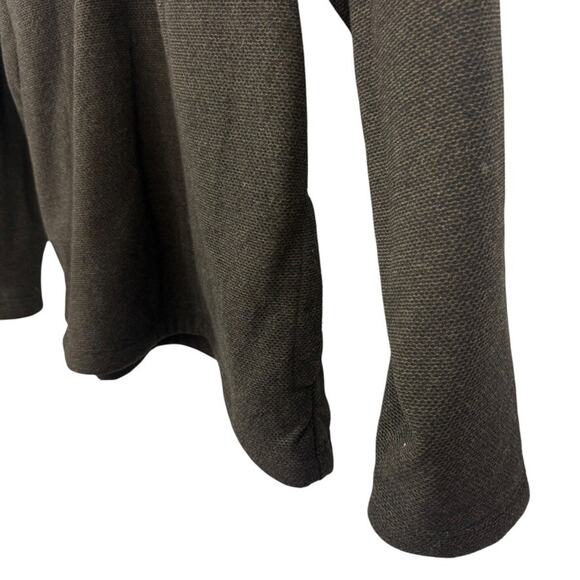 Orvis Sherpa Lined 1/4 Zip Long Sleeve Brown Pullover Sweater Sweatshirt sz L - Picture 8 of 16